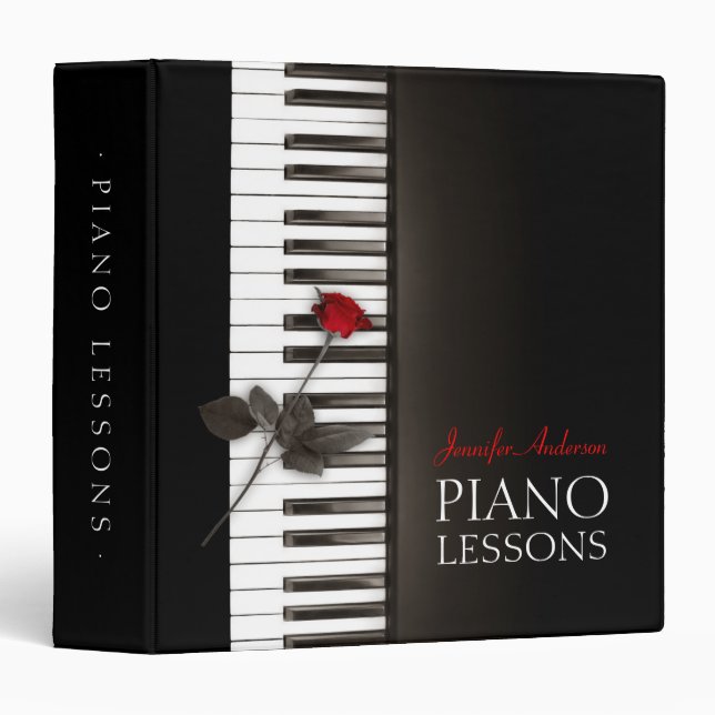 Piano Lessons Classical Music Scores binder (Front/Spine)