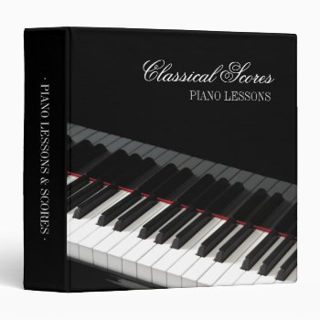 Piano Lessons Classical Scores Binder by BluePlanet at Zazzle