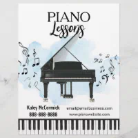 Selebaran Musik Pelajaran Piano | ZazzleSelebaran Musik Pelajaran Piano | Zazzle  