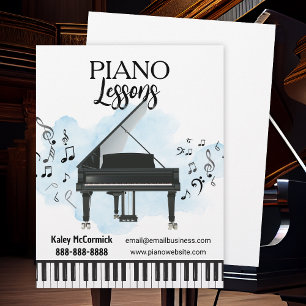 Piano Lessons Music Flyer Template