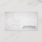 Piano Lessons Textured Look Business Card (Front)