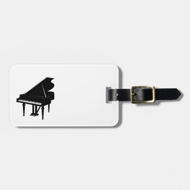 Piano Luggage Tag (Front Horizontal)