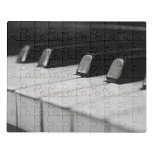 Piano macro closeup jigsaw puzzle