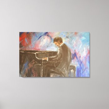 Piano Man Canvas Print by AuraEditions at Zazzle