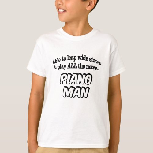 Piano Man _ Music Superhero T_Shirt