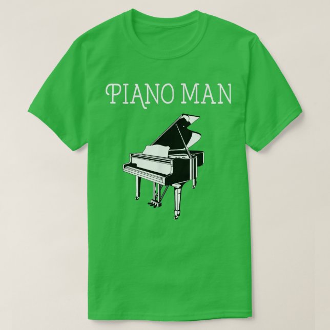Piano Man Piano Player Pianist al Music Lover  T-Shirt (Design Front)
