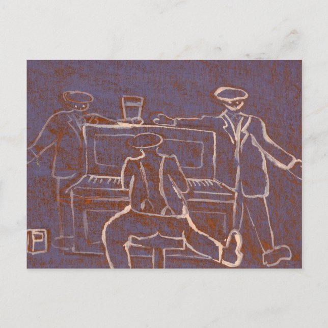 Piano man postcard (Front)