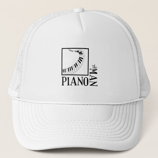 Piano Man Trucker Hat (Front)
