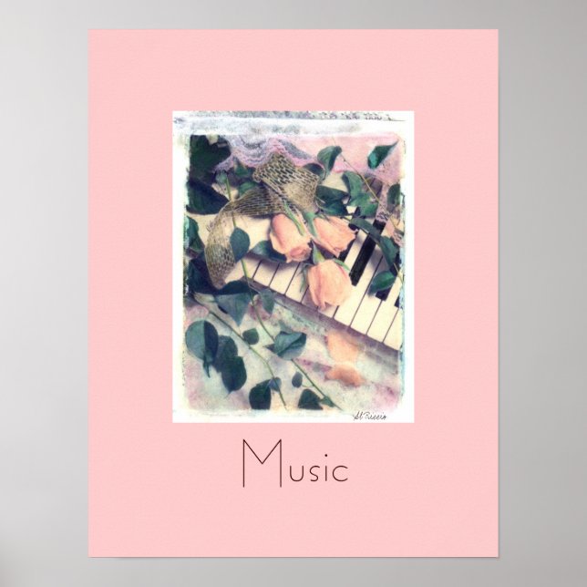 piano melody Music, Al Riccio Poster (Front)