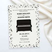 Piano melody music notes wedding
