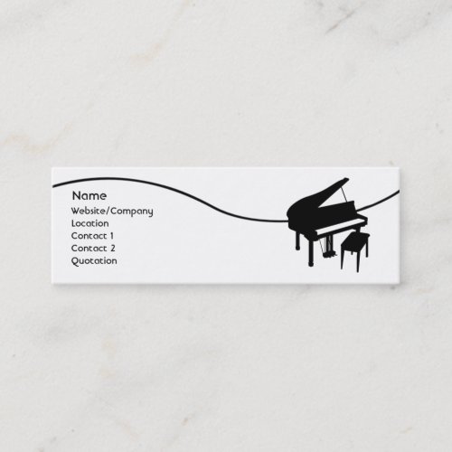 Piano Business Card Template