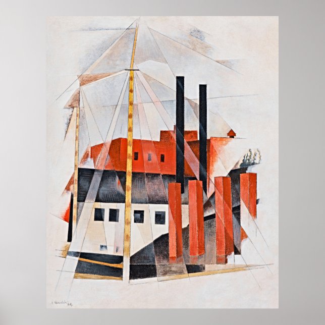Piano Mover's Holiday by Charles Demuth - Poster (Front)