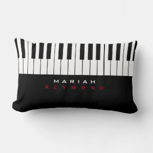 Piano Music all-over  Lumbar Pillow