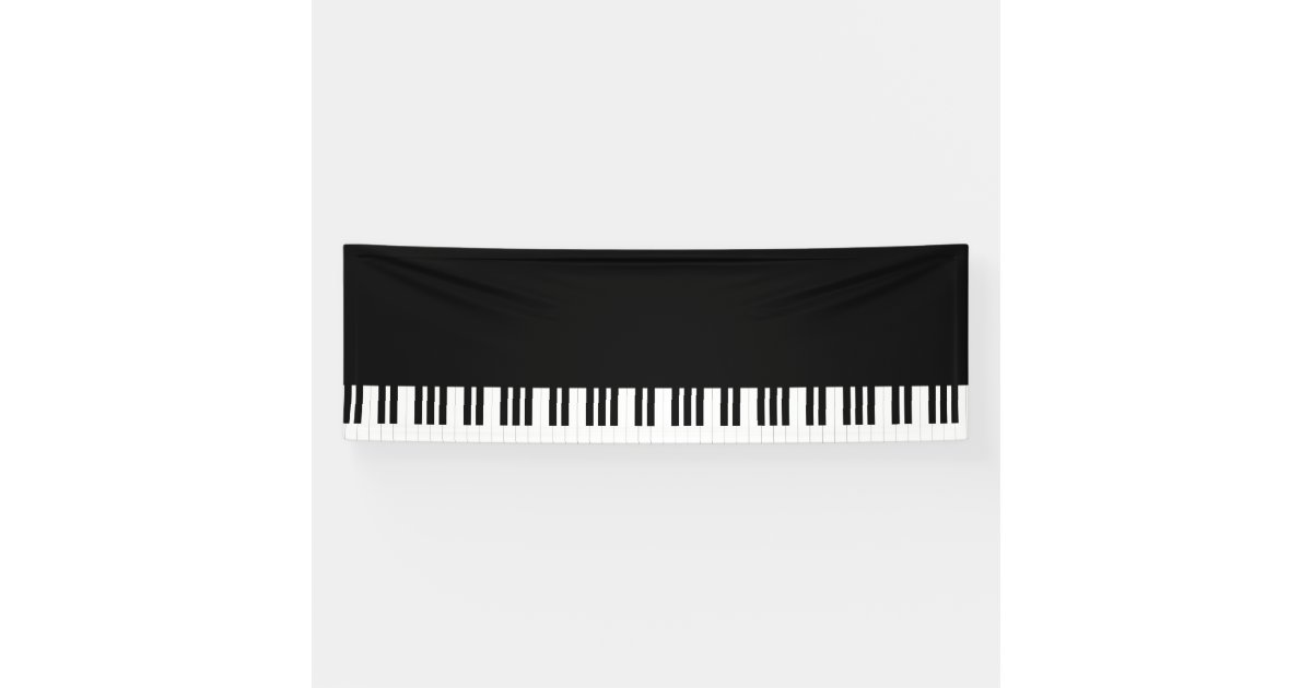 PIANO MUSIC BANNER | Zazzle.com