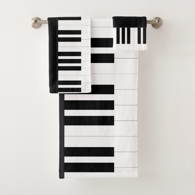 PIANO MUSIC BATH TOWEL SET (Insitu)