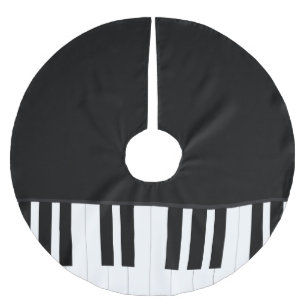 PIANO MUSIC BRUSHED POLYESTER TREE SKIRT