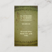 piano music business card (Back)