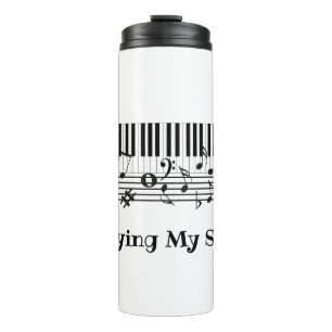 Piano Music Design Thermal Tumbler