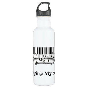 Piano Music Design Water Bottle