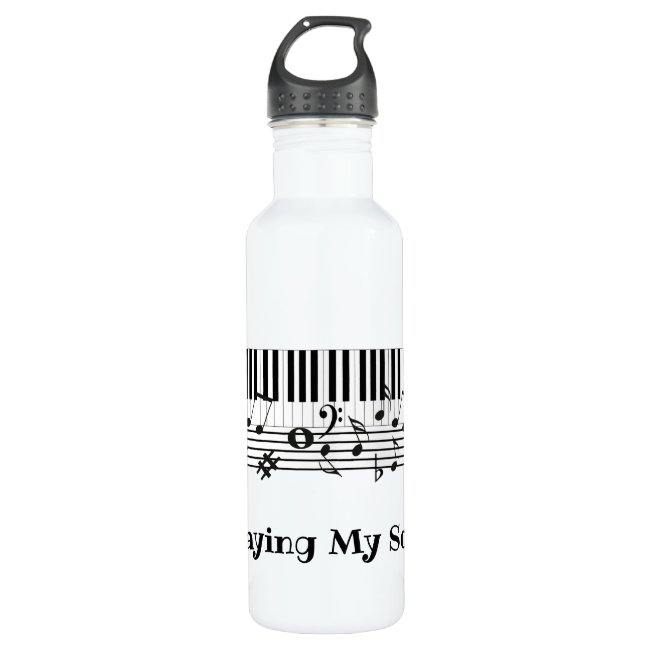 Piano Music Design Water Bottle