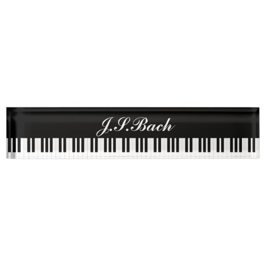 Piano Music Desk Name Plate Zazzle Com