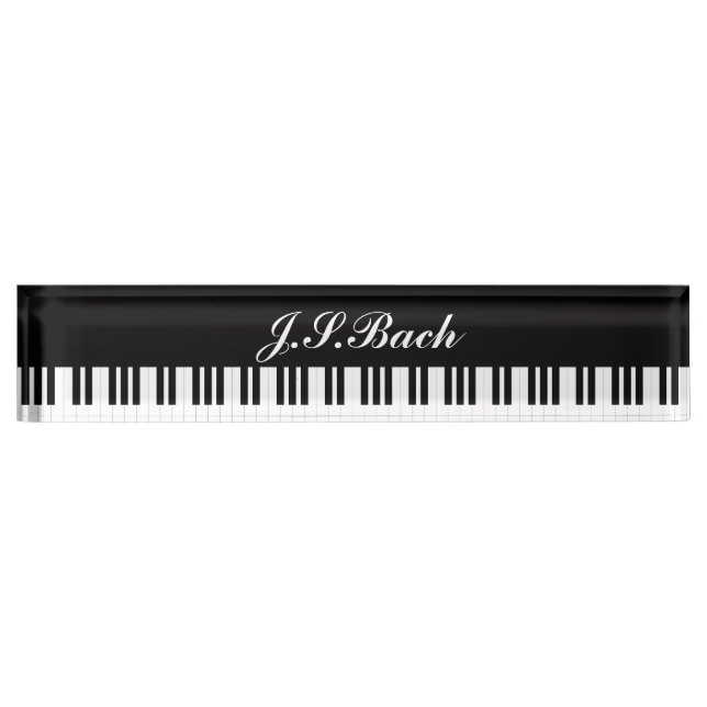 PIANO MUSIC DESK NAME PLATE (Front)
