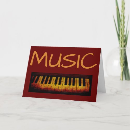 Piano Music Greeting Card