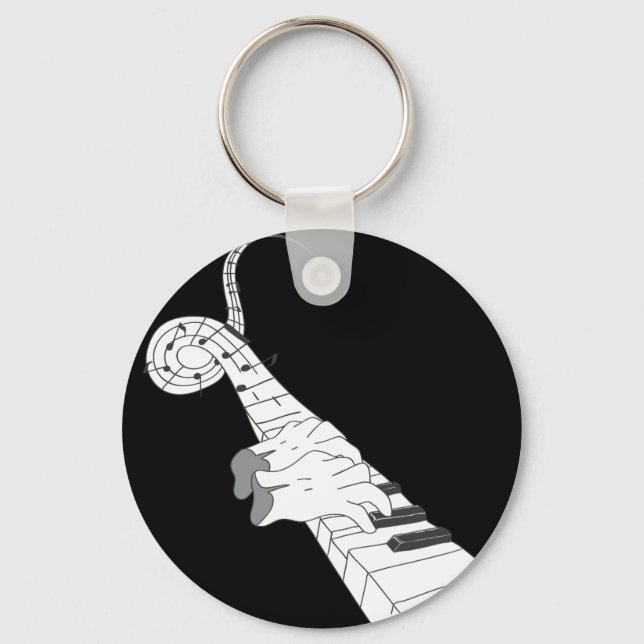 Piano Music Keychain (Front)
