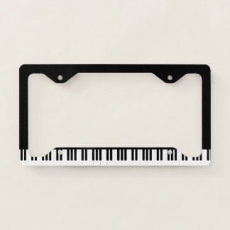 PIANO MUSIC LICENSE PLATE FRAME