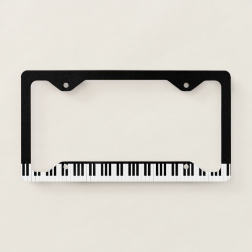 PIANO MUSIC LICENSE PLATE FRAME