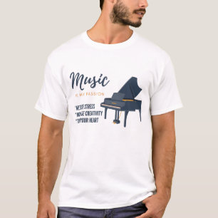 Piano music lover , musical ,instrument  T-Shirt