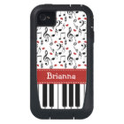 Piano Music Note iPhone 4 / 4s Case-Mate Cover