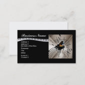Piano Music Notes Business Card (Front/Back)