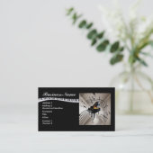Piano Music Notes Business Card (Standing Front)