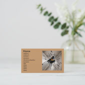 Piano Music Notes Business Card (Standing Front)