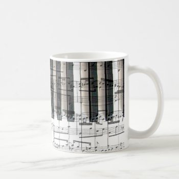 Piano Music Notes Coffee Mug by musickitten at Zazzle