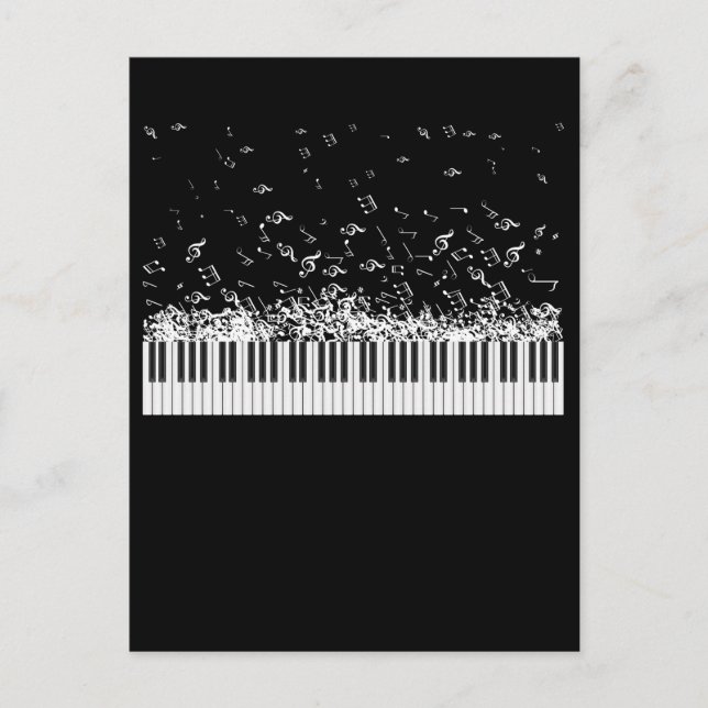 Piano Music Notes Instrument Musician Pianist (Front)
