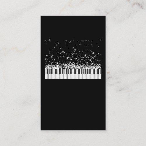Piano Music Notes Instrument Musician Pianist Business Card