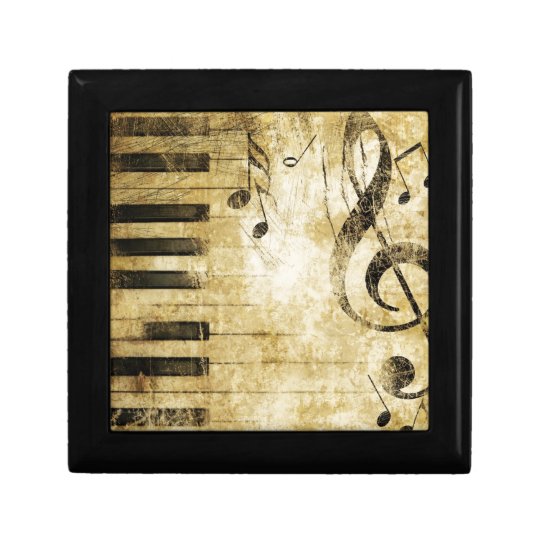 Piano Music Notes Jewelry Box