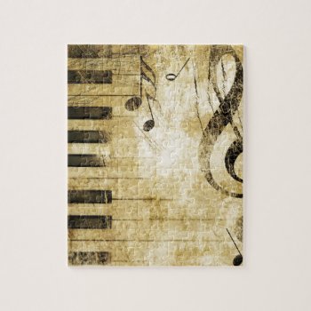 Piano Music Notes Jigsaw Puzzle by iroccamaro9 at Zazzle
