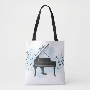 Piano   Music Notes   Musicians   Piano Books Tote Bag