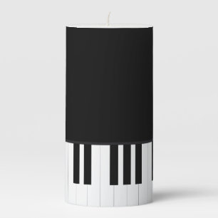 PIANO MUSIC PILLAR CANDLE