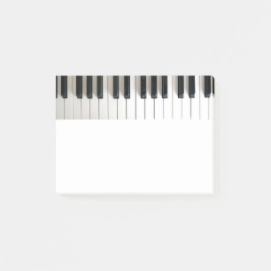 piano music post-it notes