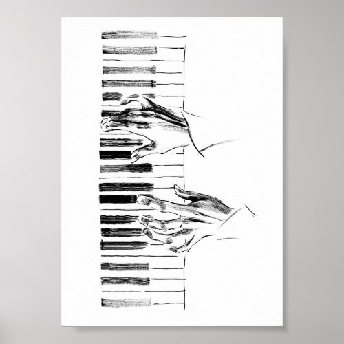 Piano music poster