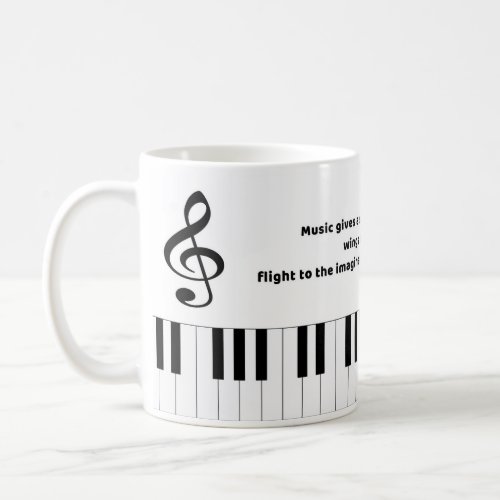 Piano Music Quotes Coffee Mug