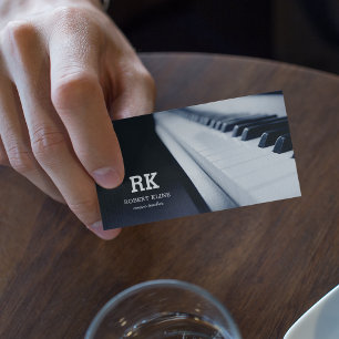 Piano Music Teacher Business Card