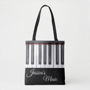 Piano Music Tote Bags for Piano Players
