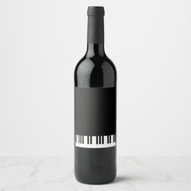 PIANO MUSIC WINE LABEL (Front)