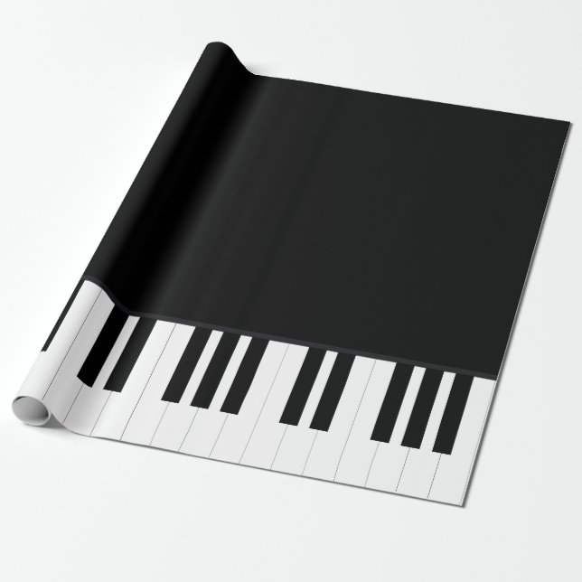 PIANO MUSIC WRAPPING PAPER (Unrolled)