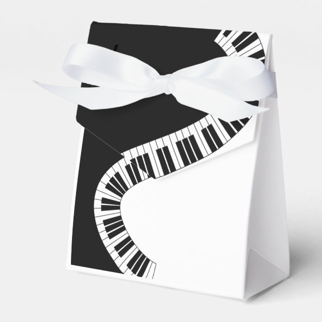 Piano Musical Favor Box (Front Side)
